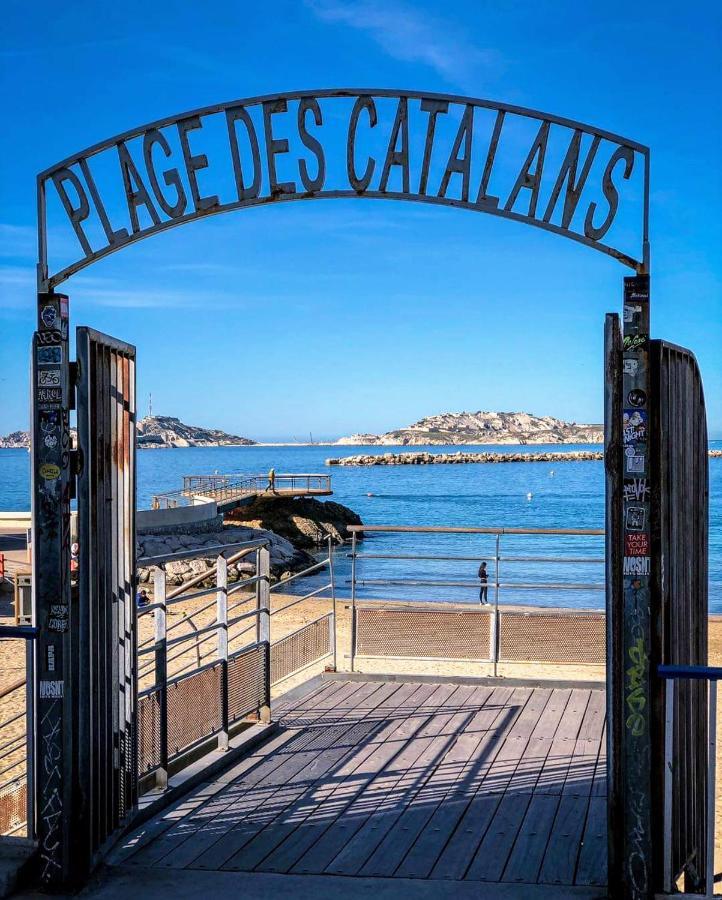 Studio Coin Nuit, Entre Plage Et Centre Marseilles Exterior foto