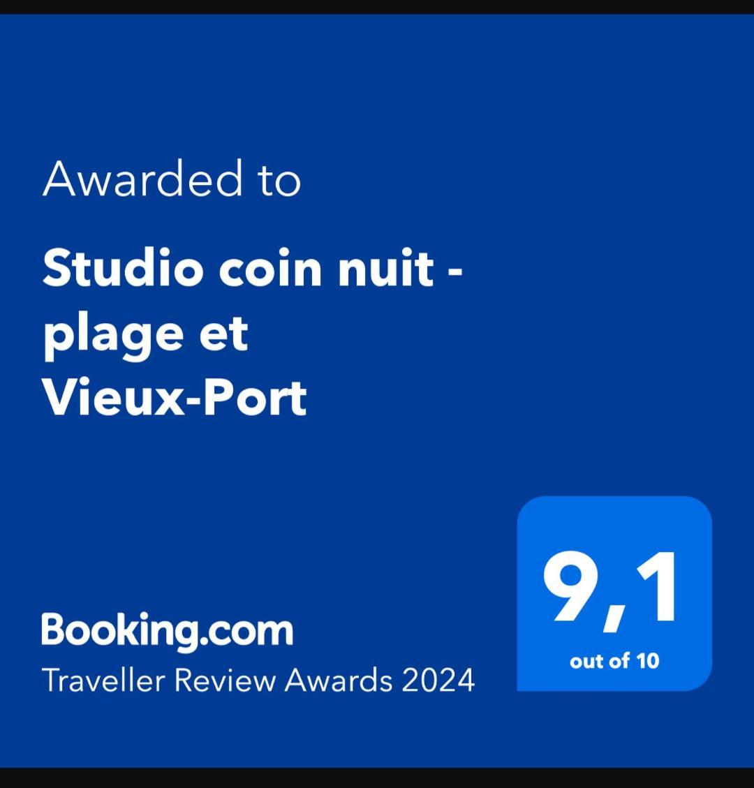 Studio Coin Nuit, Entre Plage Et Centre Marseilles Exterior foto